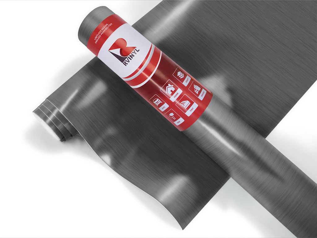 3M 2080 Br201 Brushed Steel (5Ft X 21Ft) Vinyl Wrap Film Sheet With Air-Release For Cars, Trucks & More (105Sq Ft Roll)