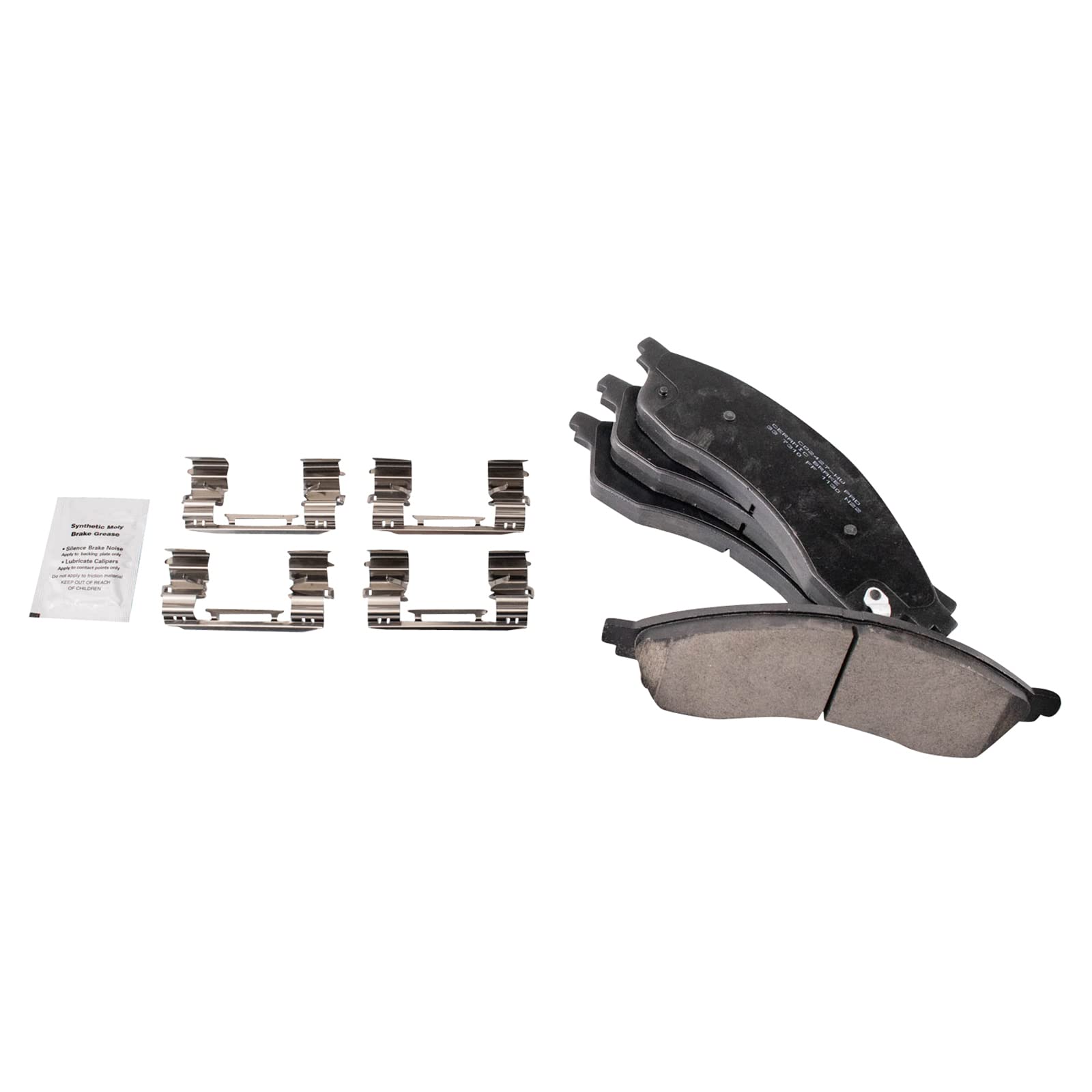 TRQ Front Brake Pads Ceramic Compatible with 2021-2022 Ford Edge Lincoln Nautilus