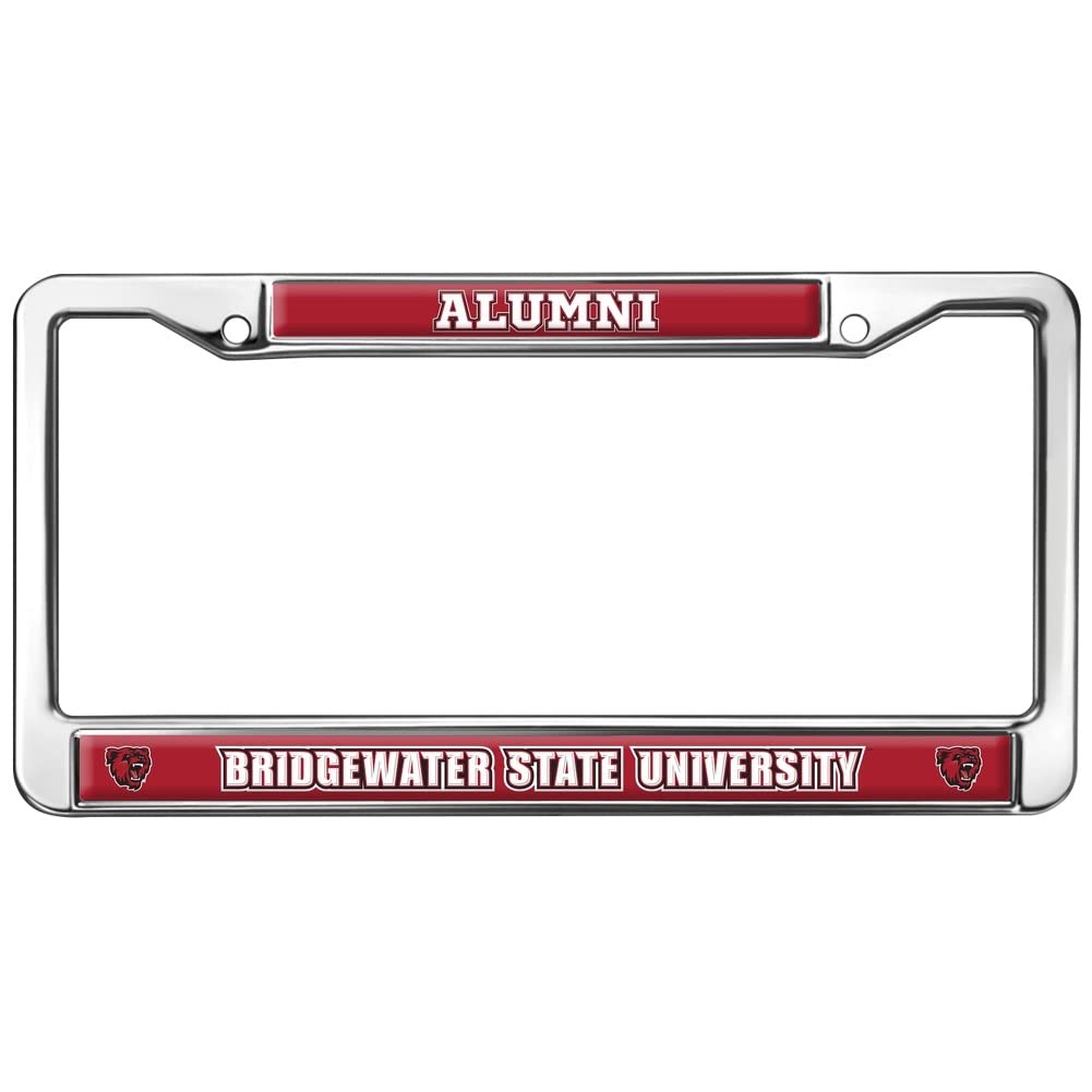 Bridgewater State Alumni Logo Full Size Standard License Plate Metal Frame