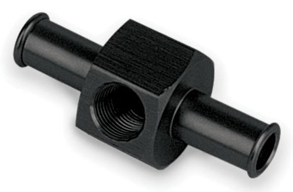 Moroso 65360 Fuel Gauge Fitting, 1/8 Npt Female X 3/8 Hose