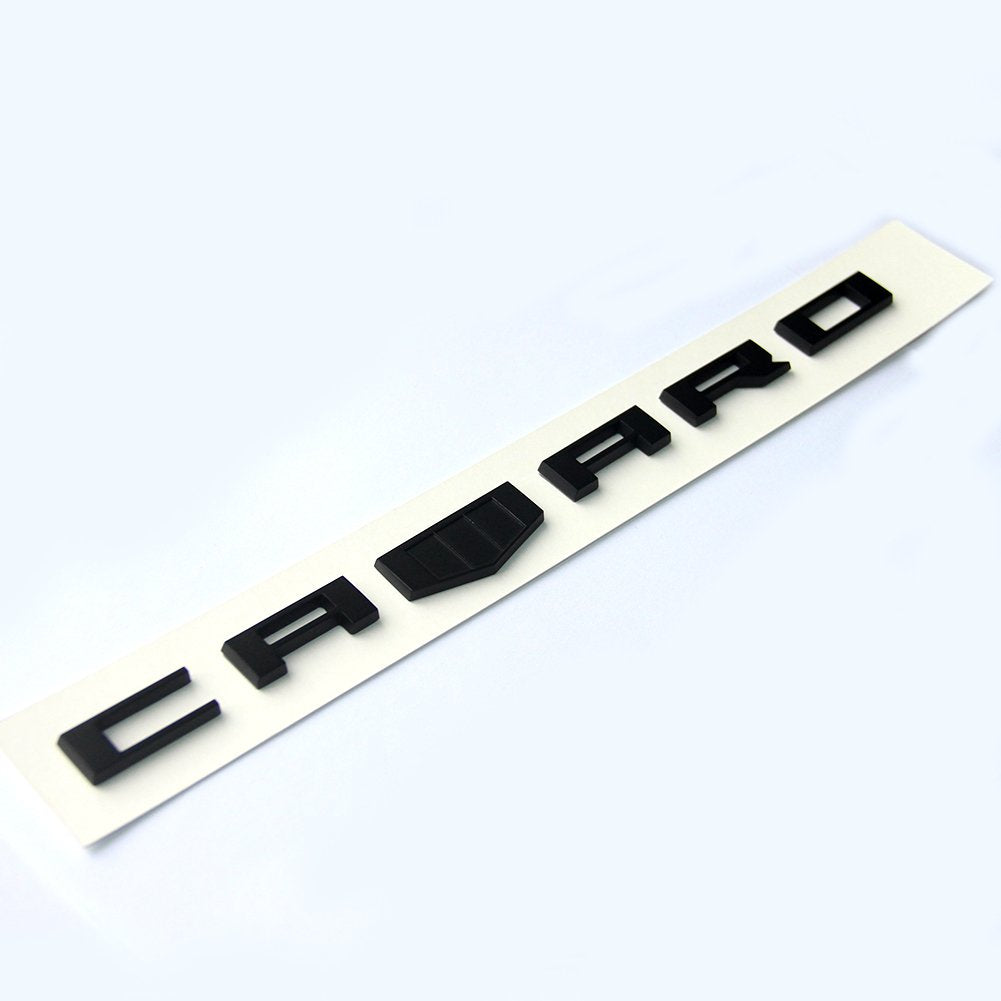 Yoaoo 2X OEM Camaro Emblem Badges 3D Letter for Camaro Rs Ss Zl1 Z28 Chevy Redline Style Matte Black