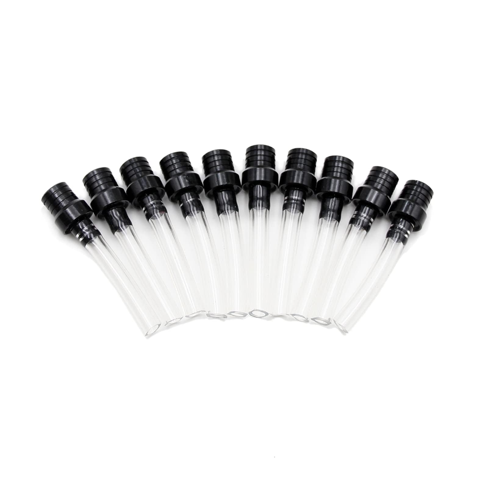 Pro Bat 10 Pack Cnc Motorcycle Gas Cap Two-Way Breather Tube Vent Gas Cap Breather Tube Vent Hose For Dirt Bike Pit Bike Atv All