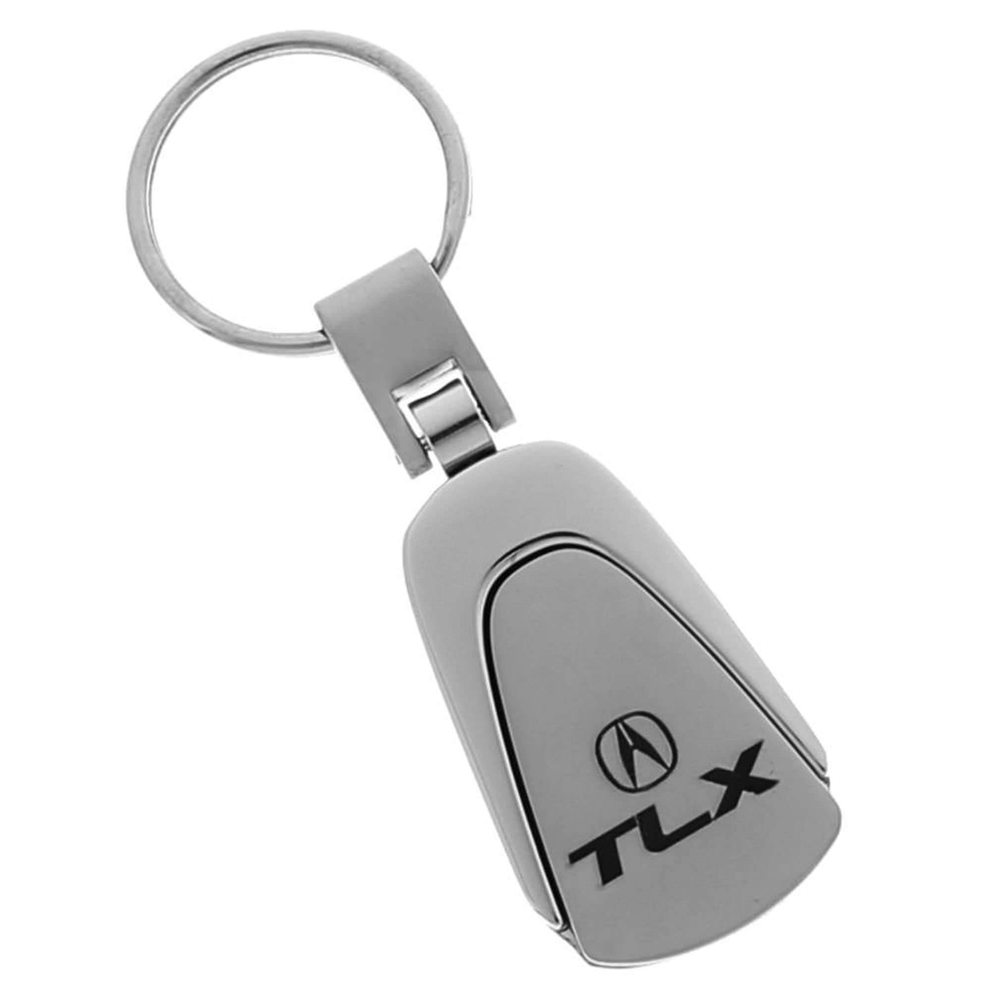 AuTOMOTIVE GOLD Tear Drop Key Chain for Acura TLX (Chrome)