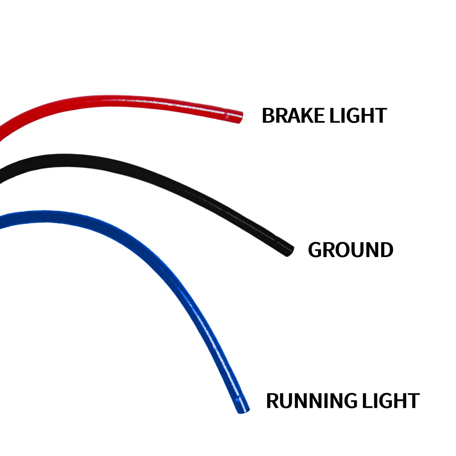 Tail Light Whip Light Power Harness - 2015-2022 Polaris Rzr 900/1000, Xp 1000,Xp General, Turbo Whip Light/Brake Light/License Plate Light Harness Adapter