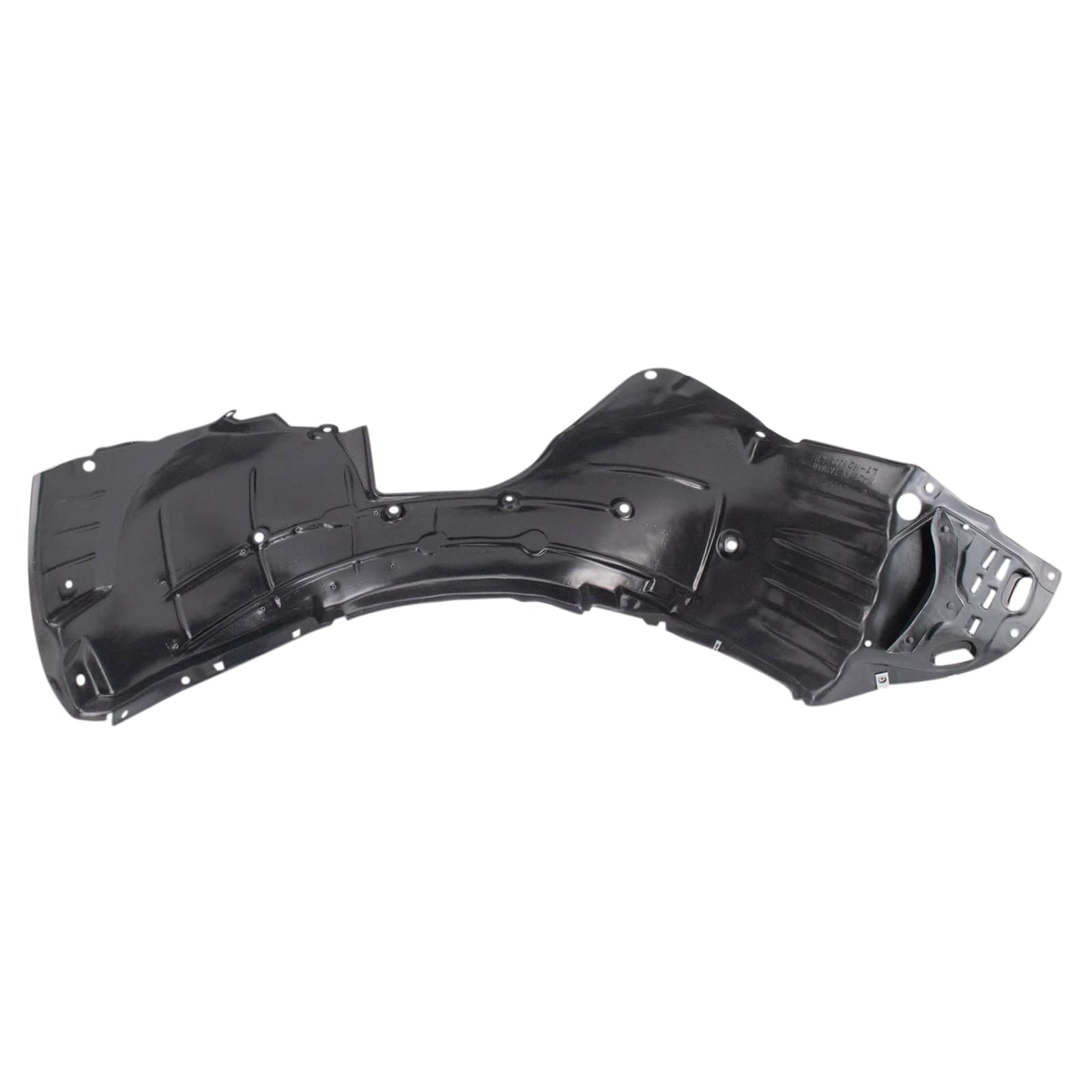 Trq Front Inner Fender Liner Set Compatible With 2017-2018 Honda Civic Ho1248175 Ho1249158