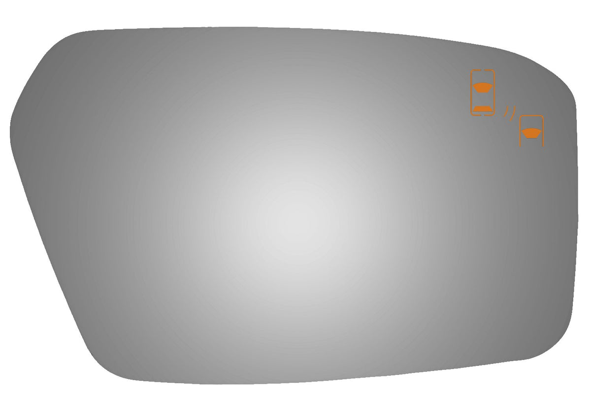 Burco 5167B Passenger Side Mirror Glass w/Blind Spot for Ford Fusion, Lincoln MKZ, Mercury Milan
