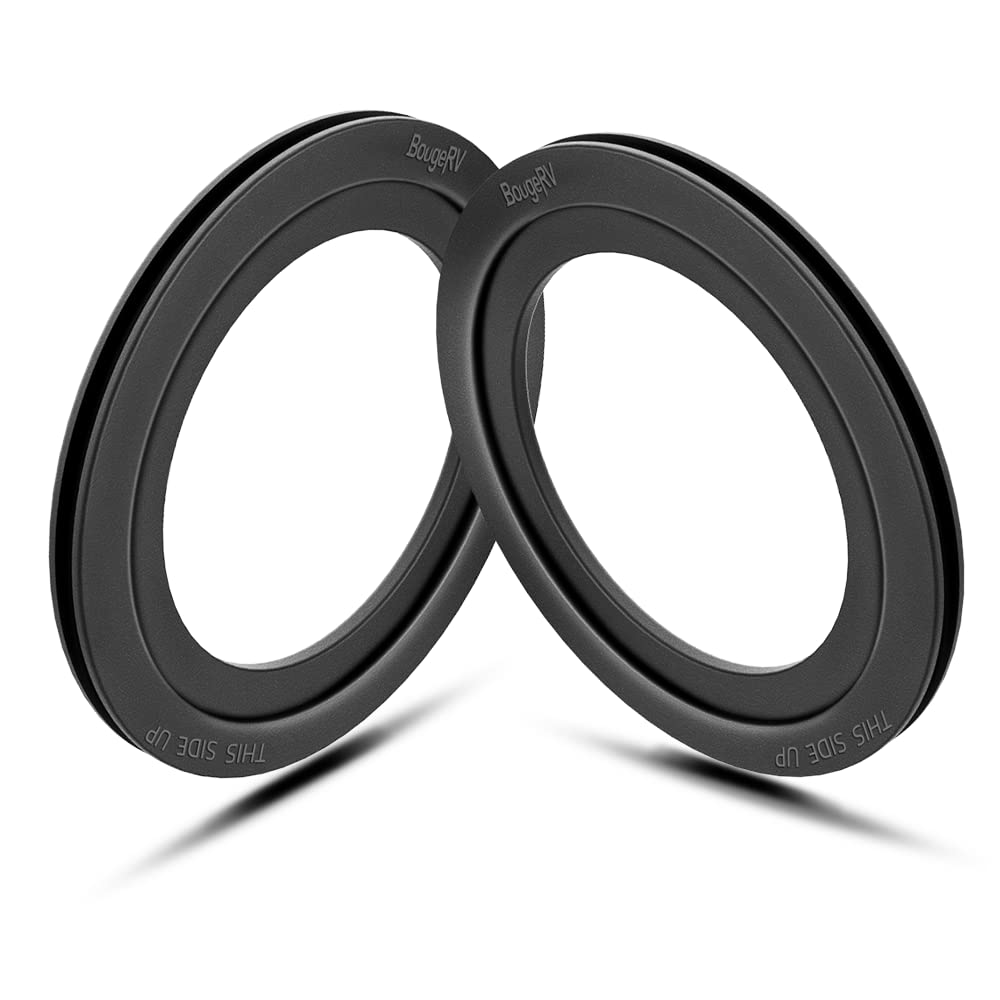 Bougerv Rv Toilet Flush Ball Seal Replacement Rv Accessories Flush Ball Gaskets For Dometic 300/310/320- Equivalent To Part Number 385311658 (2 Pack)