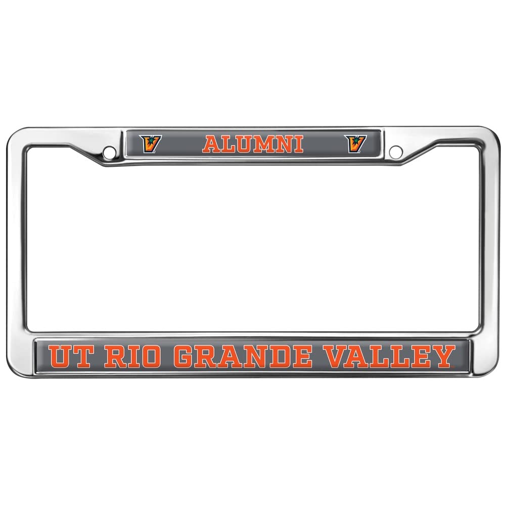 Texas Rio Grande Valley Alumni Logo Full Size Standard License Plate Metal Frame