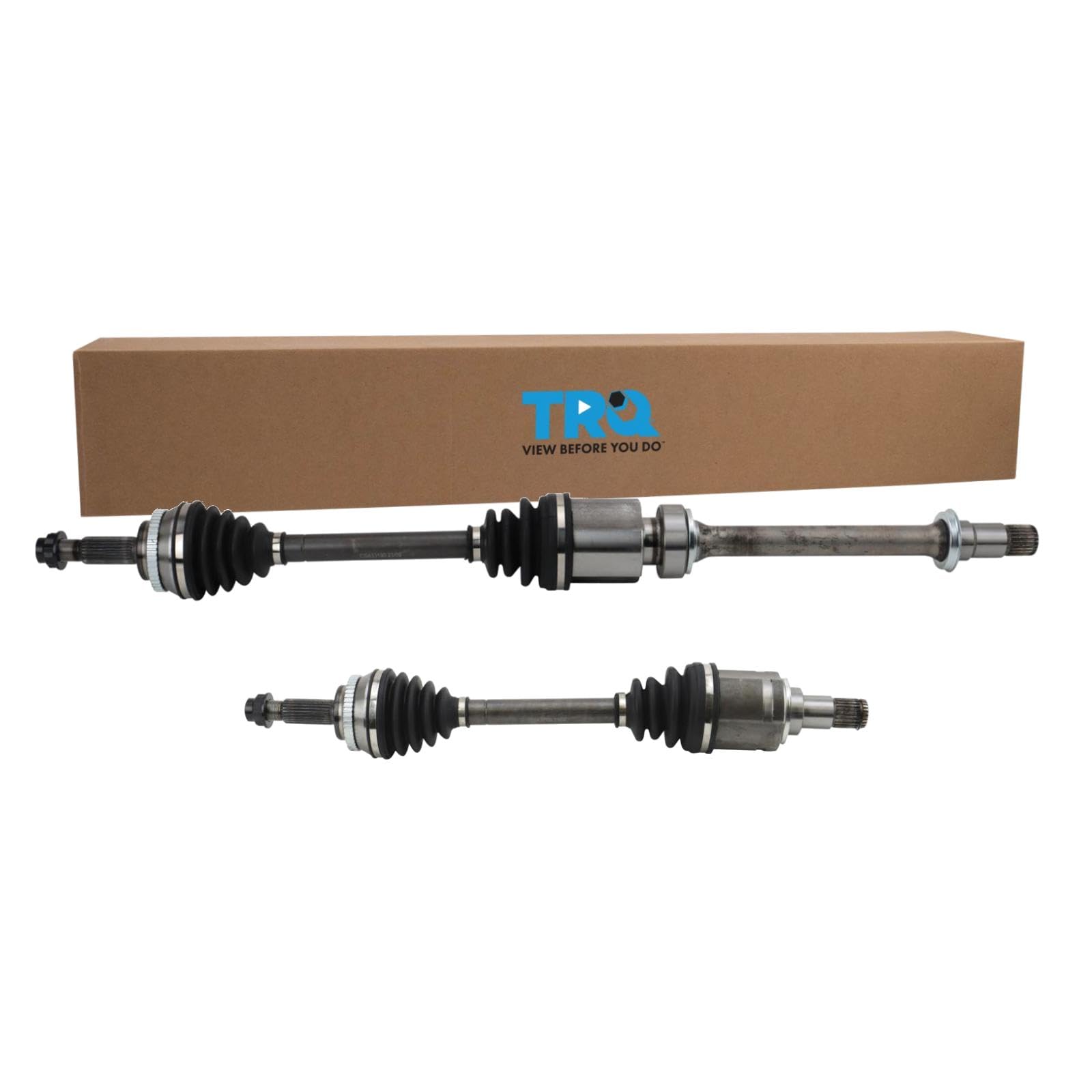 TRQ Front CV Axle Shaft Assembly Set Compatible with 2009-2010 Pontiac Vibe Toyota Corolla 2009-2013 Matrix