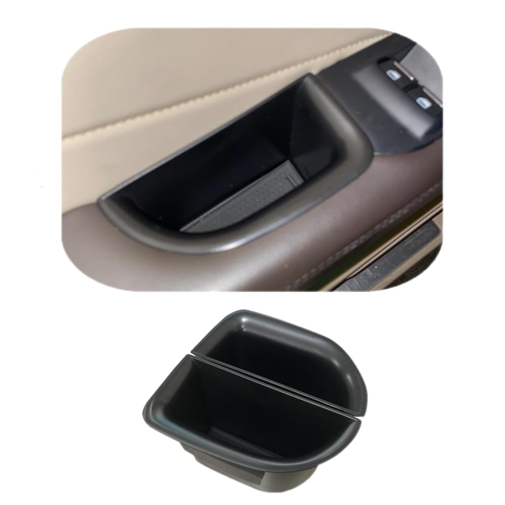 Vesul Front Row Door Organizer Tray Compatible With Lincoln Mkc 2015-2019 Armrest Storage Box Phone Container Door Grab Handle T