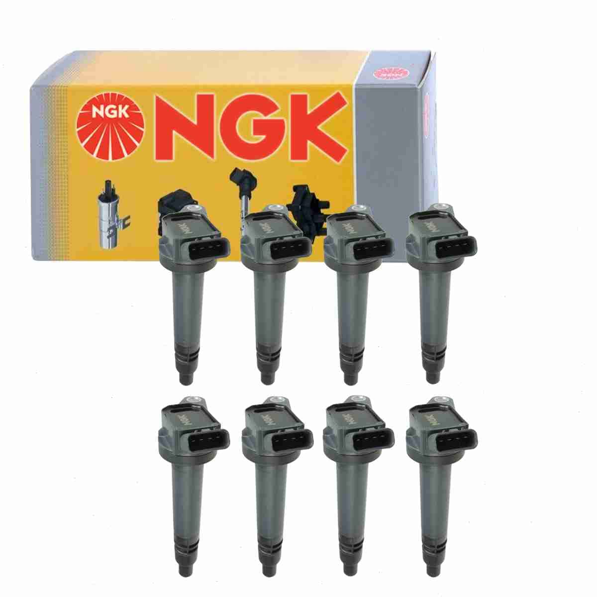 8 pc NGK Ignition Coils compatible with Toyota Tundra 4.6L 5.7L V8 2007-2019