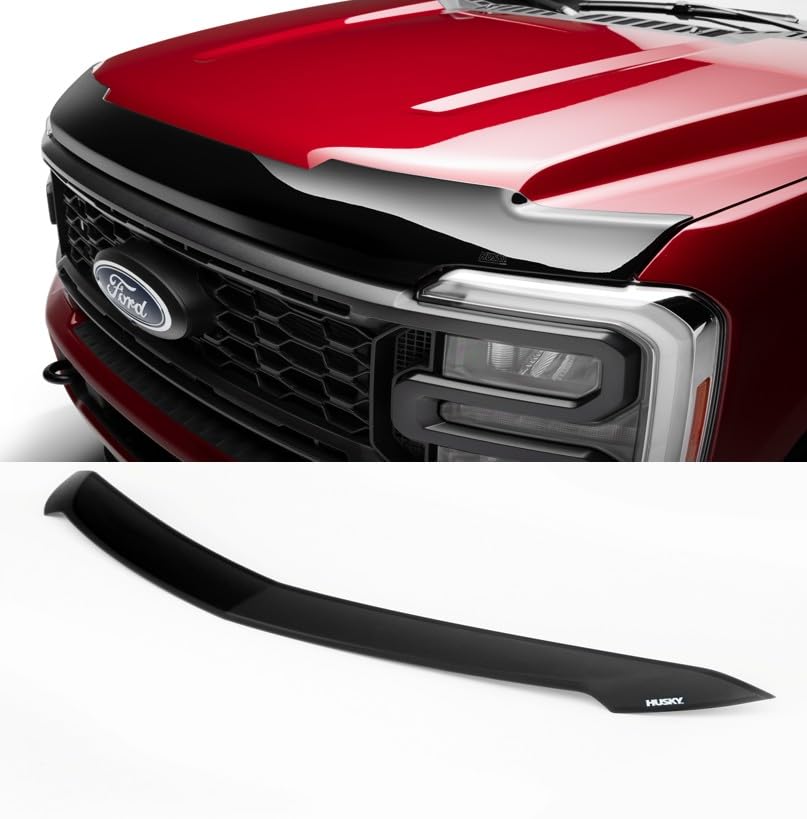 Husky Liners Aeroskin Hood Protector | Fits 2017-2022 Honda CR-V | Low Profile Deflector/Bug Shield - 1 pc., Smoke | 2842142