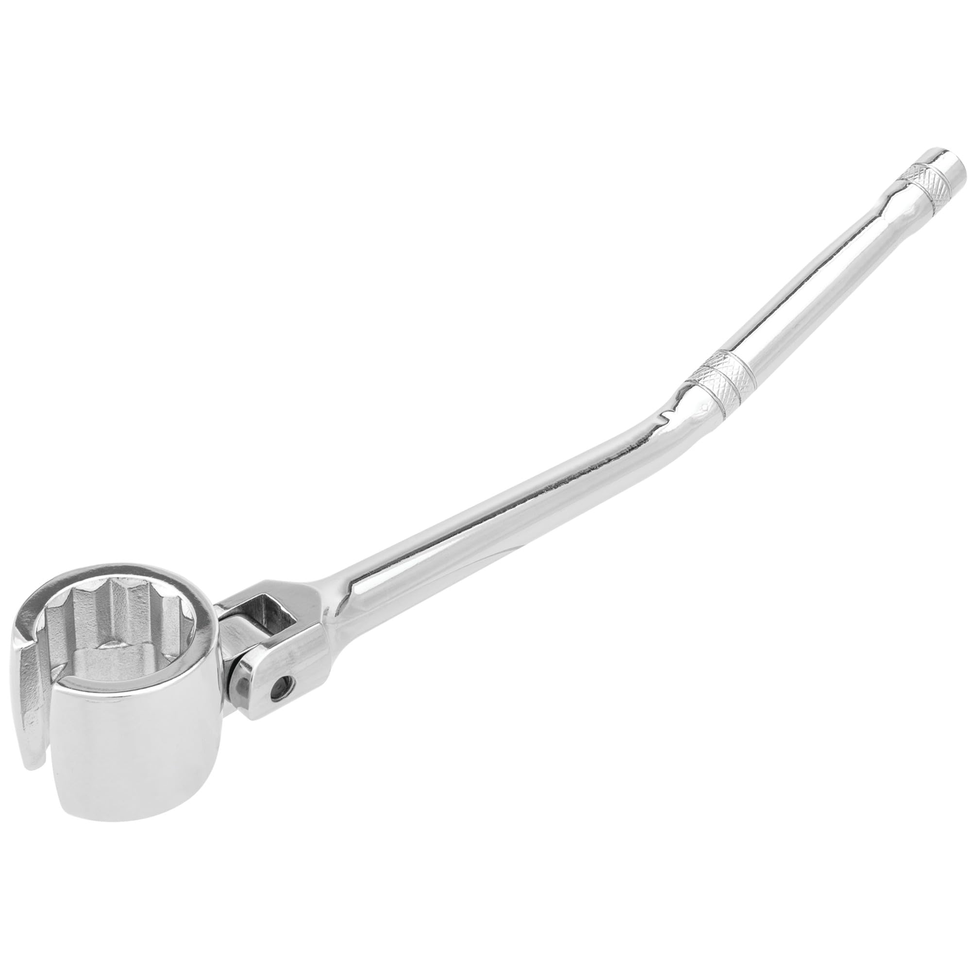 Performance Tool W84007 Flexible Head Oxygen Sensor Wrench With Contour Handle, Chrome-Vanadium Steel (7/8-Inch Or 22Mm)