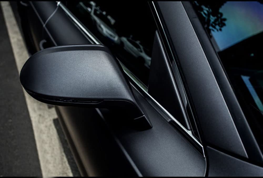 Lzlrun Frosted Matte Black Vinyl Wrap Roll Air Release Sticker Sheet Film Diy Decal Car Auto Vehicle Morotcycle Self Adhesive - 1Ft X 3.5Ft
