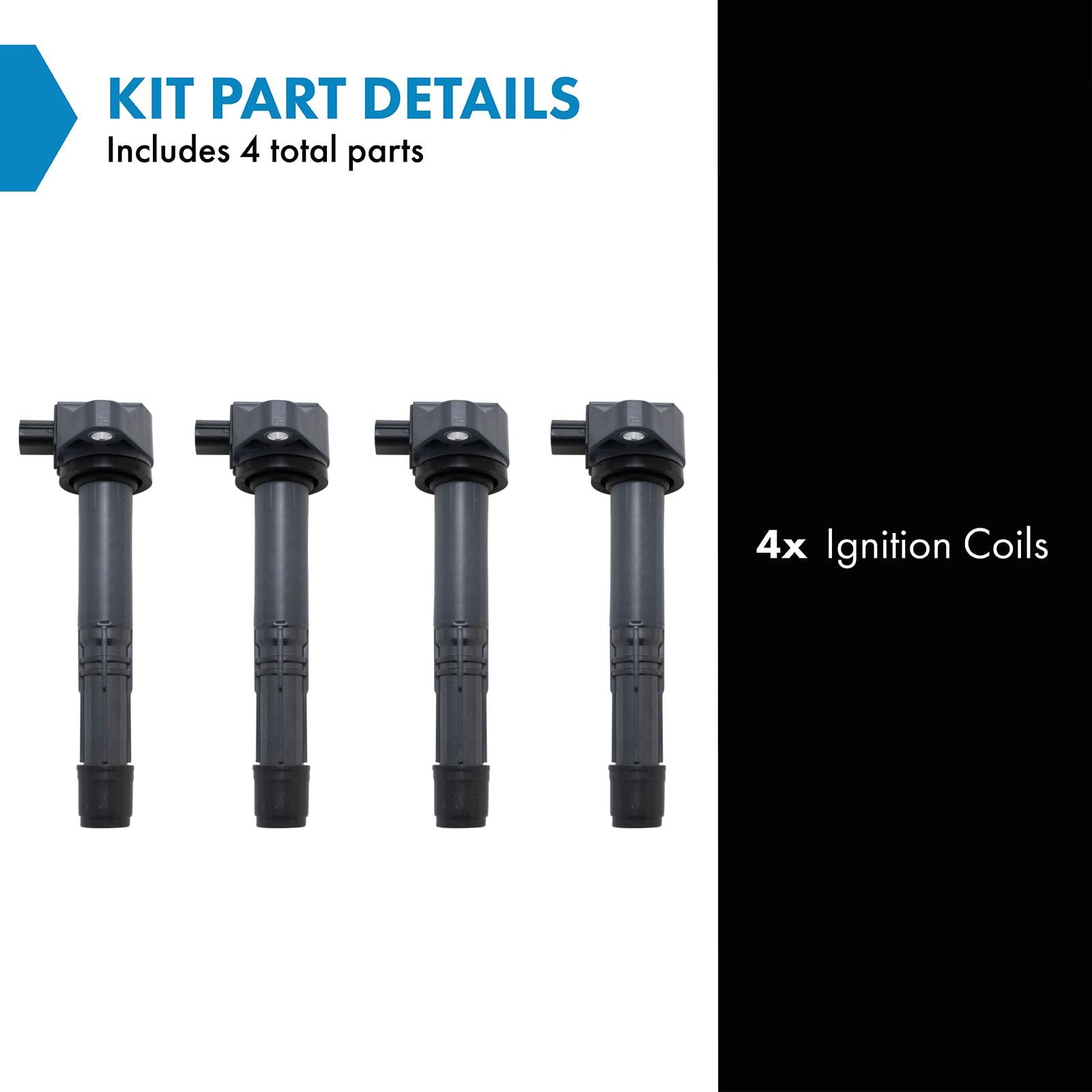 Trq Ignition Coil Set Compatible With 2016-2021 Acura Ilx 2015-2020 Tlx 2013-2017 Honda Accord 2015-2019 Cr-V