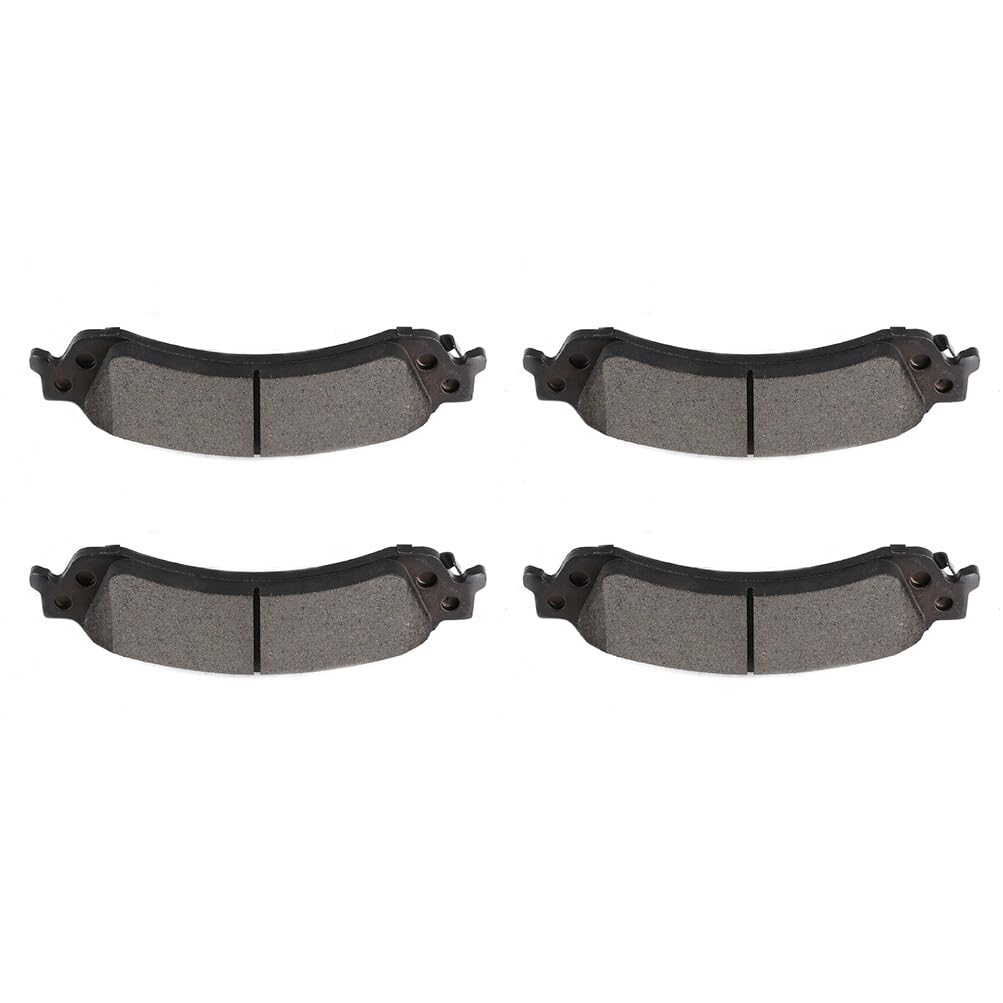 Scitoo D975 Rear Semi-Metal Brake Pads Sets Fit For Cadillac Escalade Esv/Ext,For Chevy Avalanche 1500/Silverado 1500 Hd/Suburba