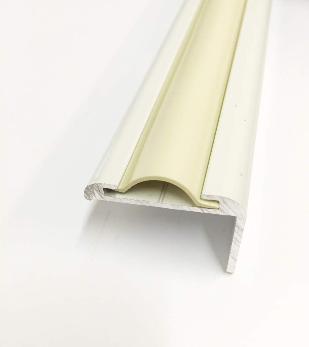 Qpn Colonial White 7/8' Insert Molding Trim Screw Cover Rv Camper Travel Trailer (50 Ft, Colonial White (Tanish Beige))