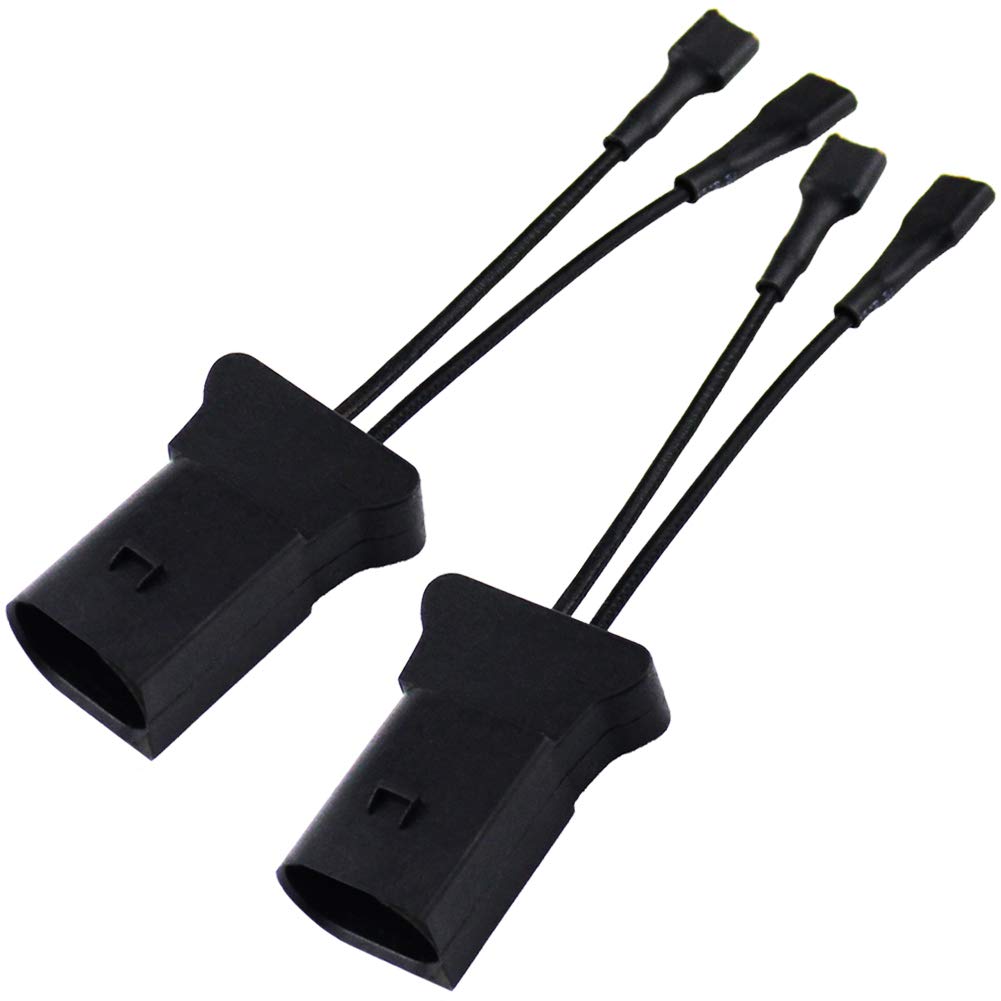 Farbin Car Horn Special Plug Compatible With Au/Di Adapter Wiring Harness Pigtail Socket Car Horn Connector Harnesses Cable 2Pcs