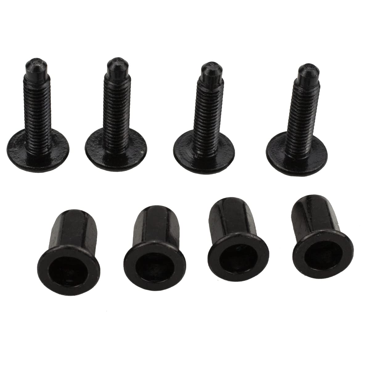 RLB-HILON Tailgate Molding Cap Hardware Kits (4PCS Screw Bolts and 4PCS Nuts) Compatible with Chevrolet GMC Silverado Sierra 200