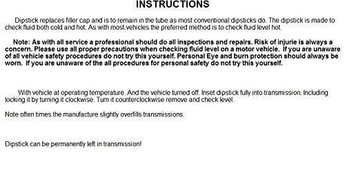 Transmission Dipstick | Automatic Transmission Fluid Dip Stick | Permanent Locking | with and NAG1 / W5A580 | Compatible with Chrysler, Dodge Jeep with 5.7L HEMI V8