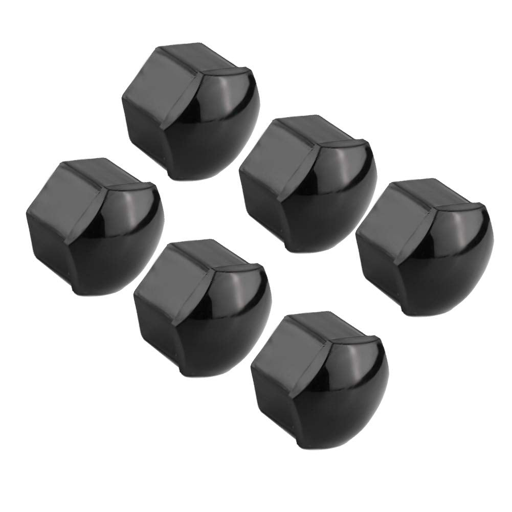 For Audi Lug Nut Covers Senyar 20Pcs 17Mm Car Wheel Bolt Nut Cover, Universal Covers Caps Auto Hub Screw Protection Anti-Theft Cover Cap For Auto (Black)