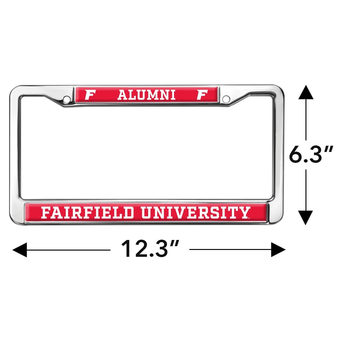 GRAPHICS & MORE Metal License Plate Frame - Fairfield University Alumni, Full Size, One Size, Standard Design