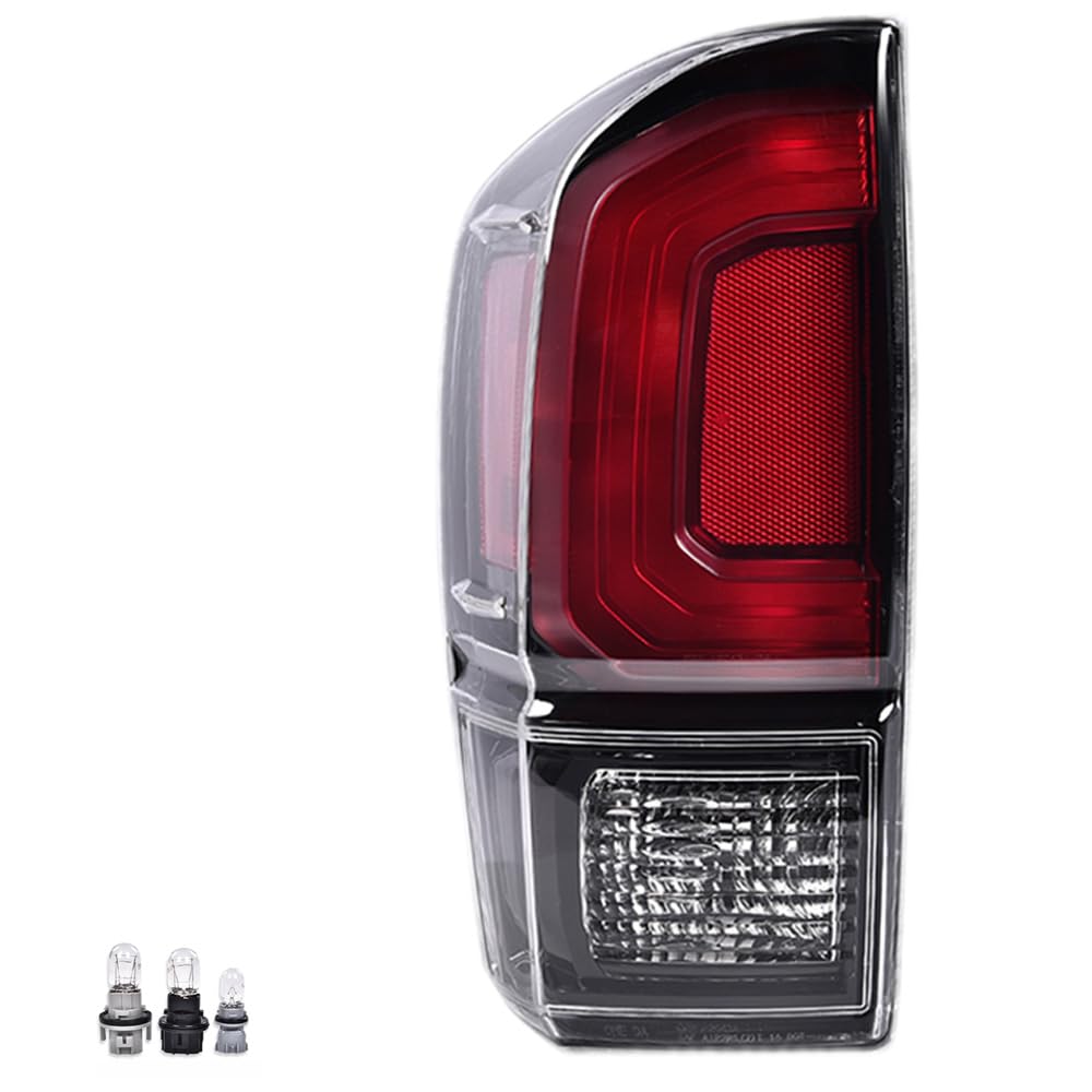 G-PLUS Rear Tail Light Compatible with Toyota Tacoma 2016 2017 2018 2019 2020 2021 2022 2023 Brake Lamp Left Driver TO2800201,Lu