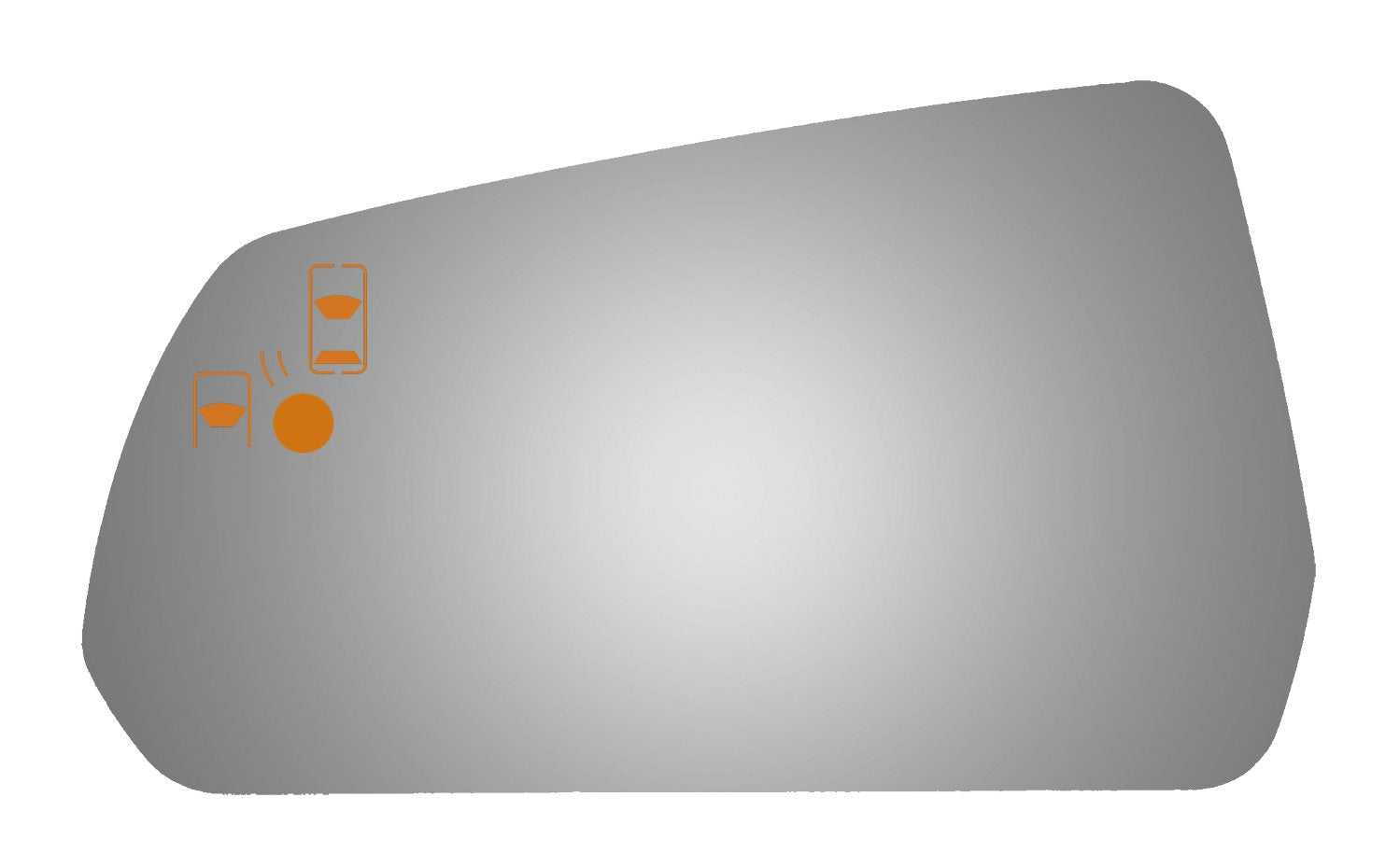 Burco 4656BC Flat Door Mirror Glass for 2015-2017 Ford Mustang