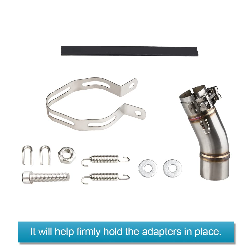 Waterwich Motorcycle Muffler Compatible With Kawasaki Ninja 400 Z400 2018 2019 2020 2021 2022 2023