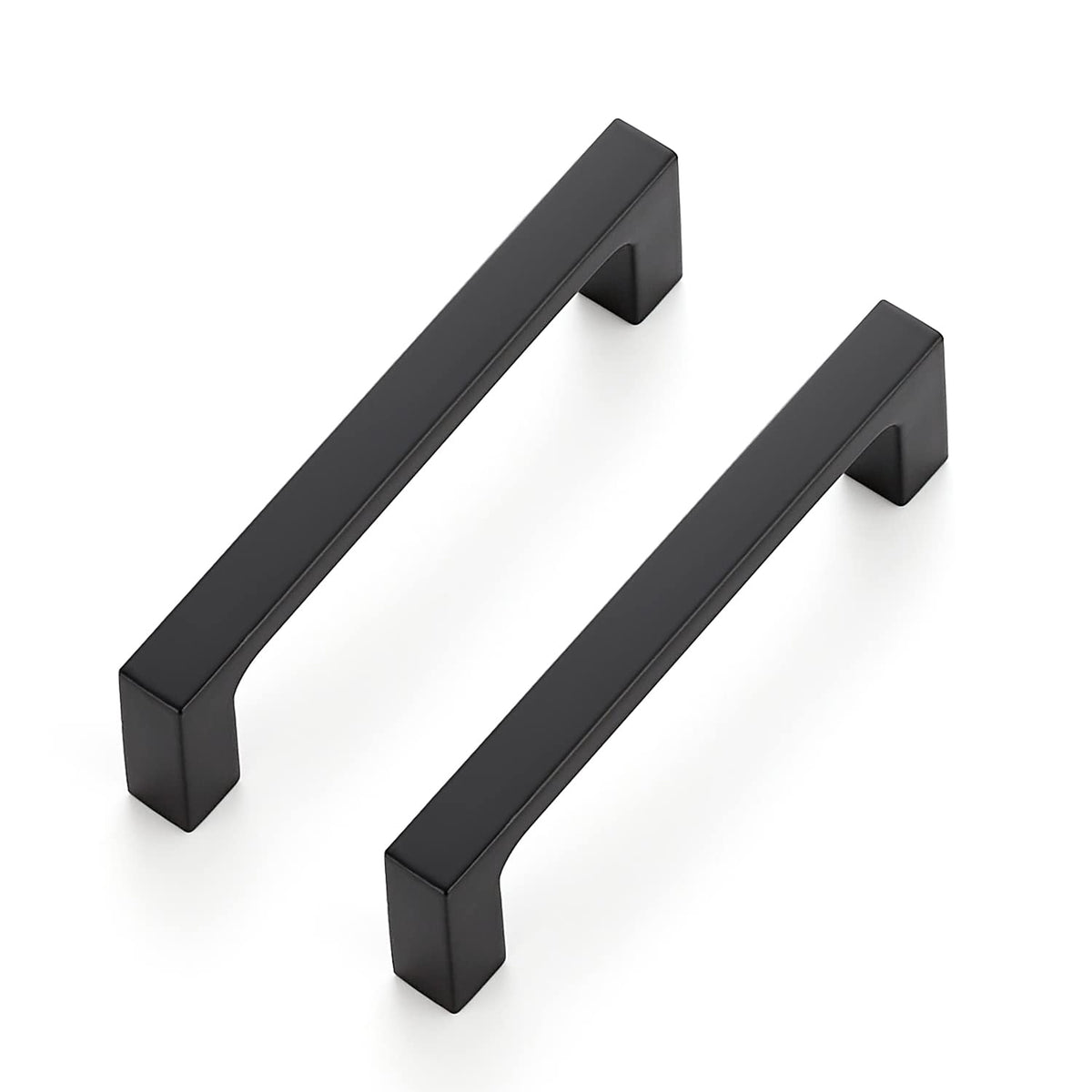 Ravinte 15 Pack 3-1/2 Inch Hole Centers Matte Black Cabinet Pulls Kitchen Cabinet Handles Solid Drawer Pulls Kitchen Cabinet Hardware Kitchen Zinc Alloy Drawer Handle Square Bar Cabinet Drawer Handles