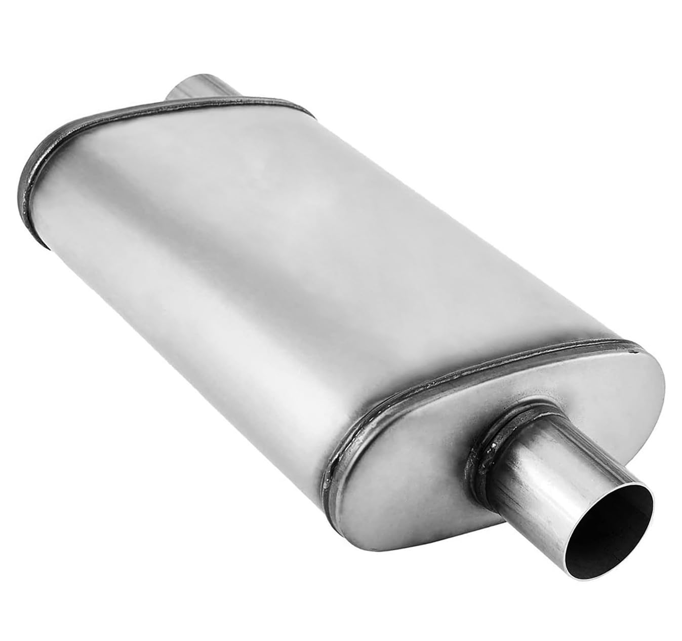 2In Muffler Deep Performance Tone 2 ' ' Pipe Muffler Resonator With Universal Stainless Steel Muffler For Cars, Trucks(2 ' 'Inle