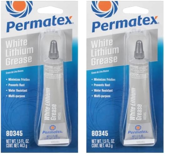 Permatex 80345 White Lithium Grease, 1.5 Oz. (Pack Of 2)