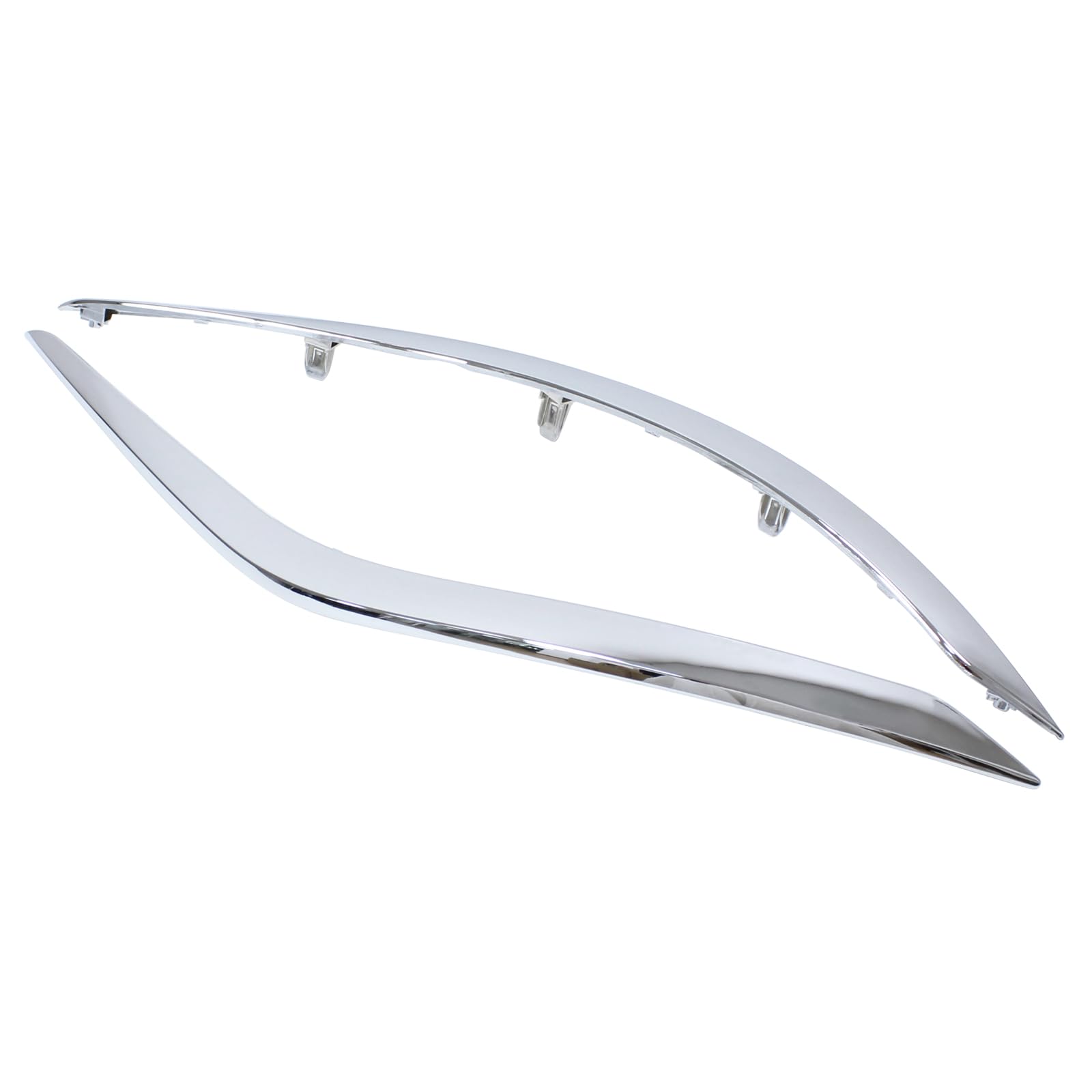 ApplianPar Front Left and Right Side Lower Bumper Molding Trim Kit for Nissan Murano 2015-2018 Chrome