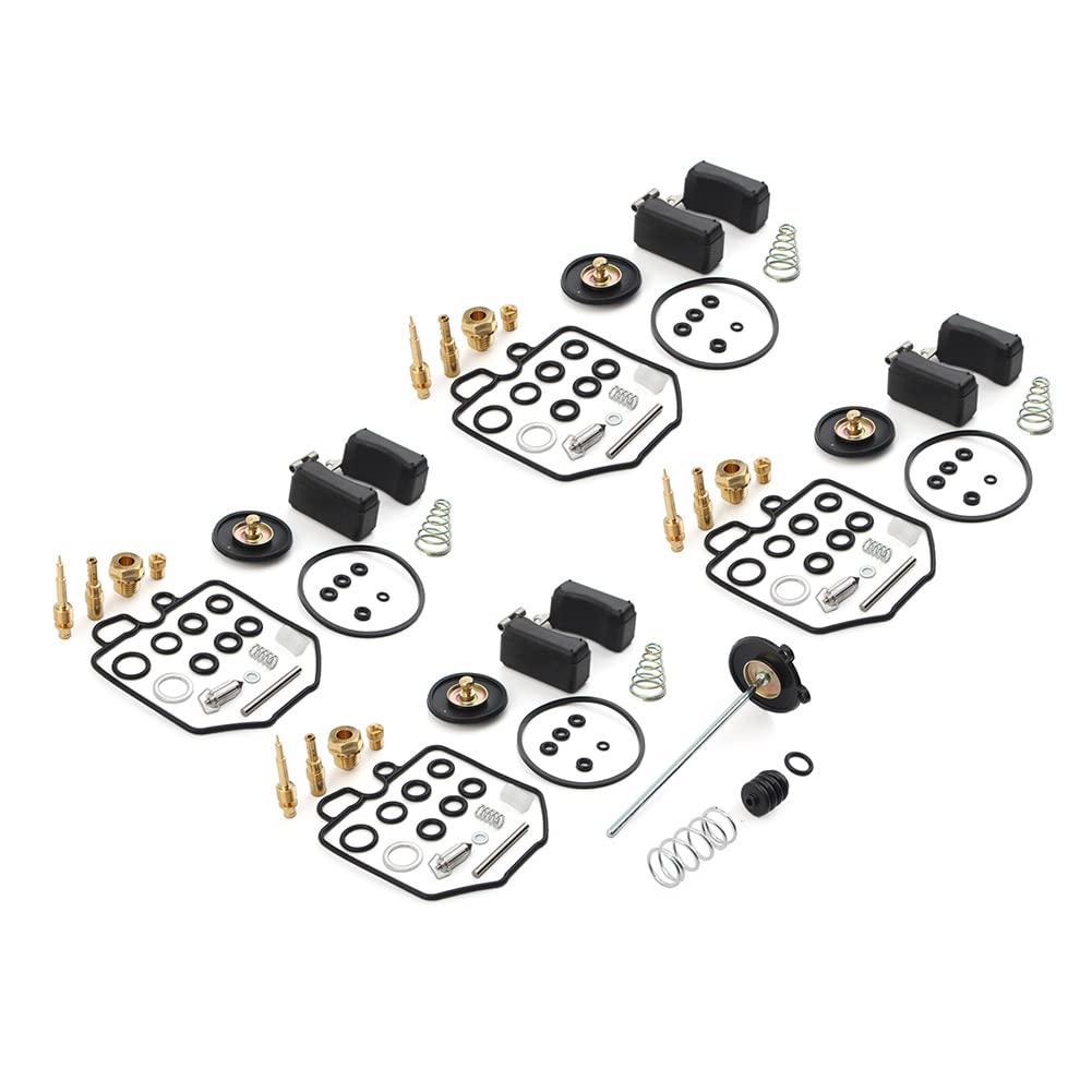 Lirun Carburetor Repair Kit, Rebuild Kit 4 Sets For Honda Goldwing Gl1100 1980-1983; Gl1100A Aspencade 1982-1983; Gl1100I Interstate 1980-1983