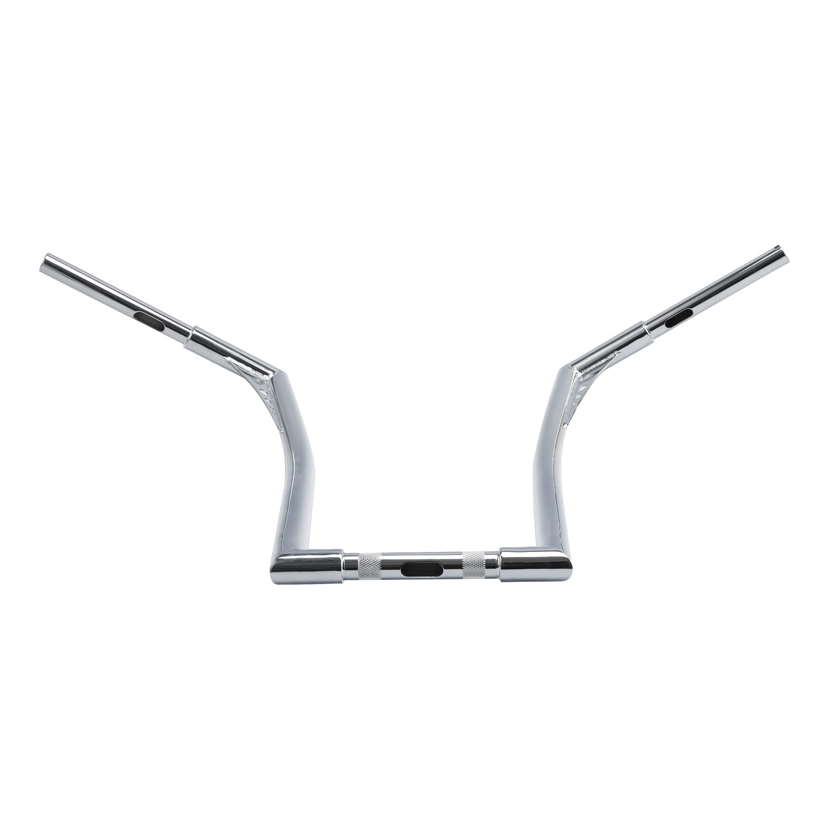 Xfmt Motorcycle Rise Ape Hangers Bar 1-1/4'' Batwing Handlebar For Harley Sportster Xl Softail Dyna Road King (Chrome, 20'')