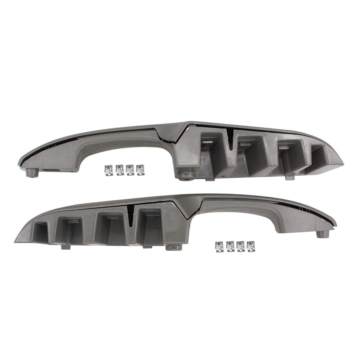 NewYall Pair Grey Interior Door Pull Handle Armrest for 2003-2018 Chevrolet Express GMC Savana 1500 2500 3500 Inner Left Driver 