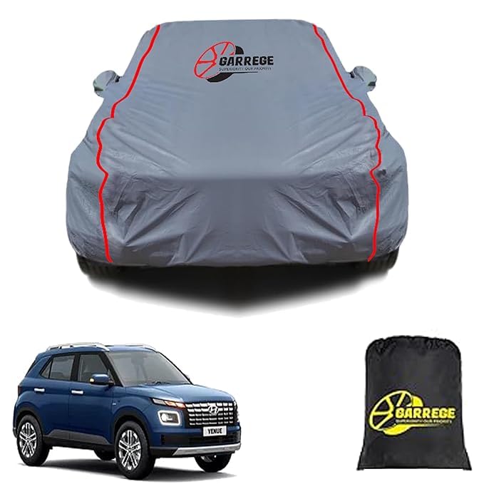 Garrege Venue All Models Car Body Cover Waterproof All Weather, Outdoor Full Cover Rain Sun Uv Protection With Inner Side Ultra