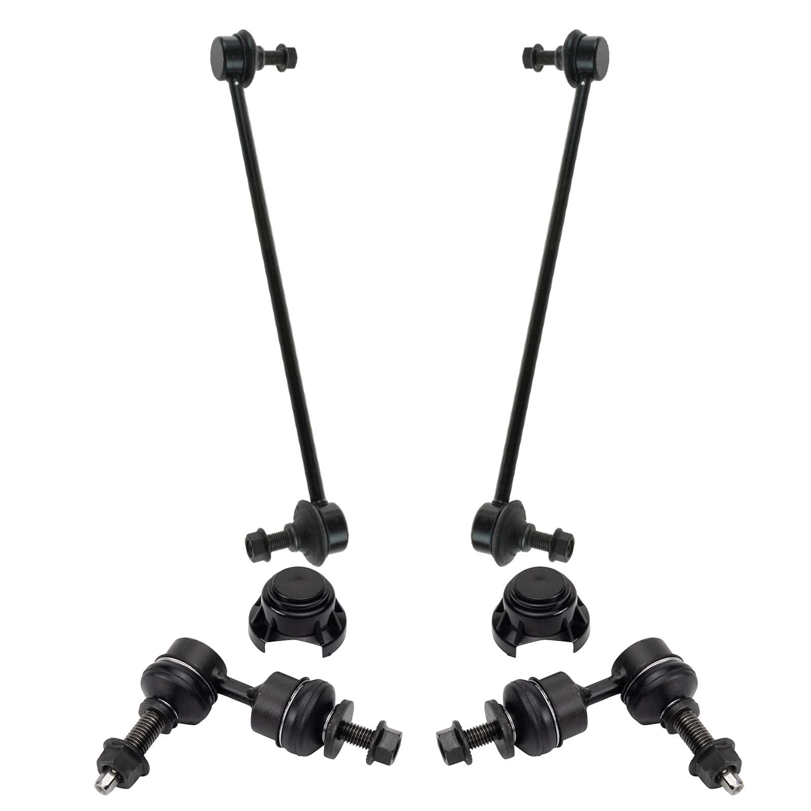 Trq Driver & Passenger Side Sway Bar Stabilizer Link Set Compatible With 2013-2018 Ford C-Max 2012-2018 Focus