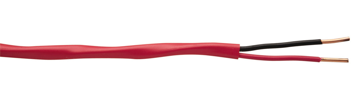 Coleman Cable 988200604 FPLR Unshielded Fire Alarm Cable, Red, 18/2, 1000-Foot