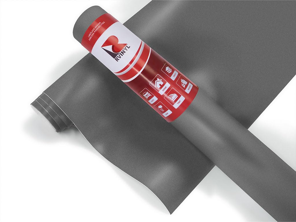3M 2080 Series M261 Matte Dark Gray - 5Ft X 6Ft - 30Sq Ft - Dual Cast Lustrous Vinyl Car Wrapping Film - Bubble Free Vehicle She
