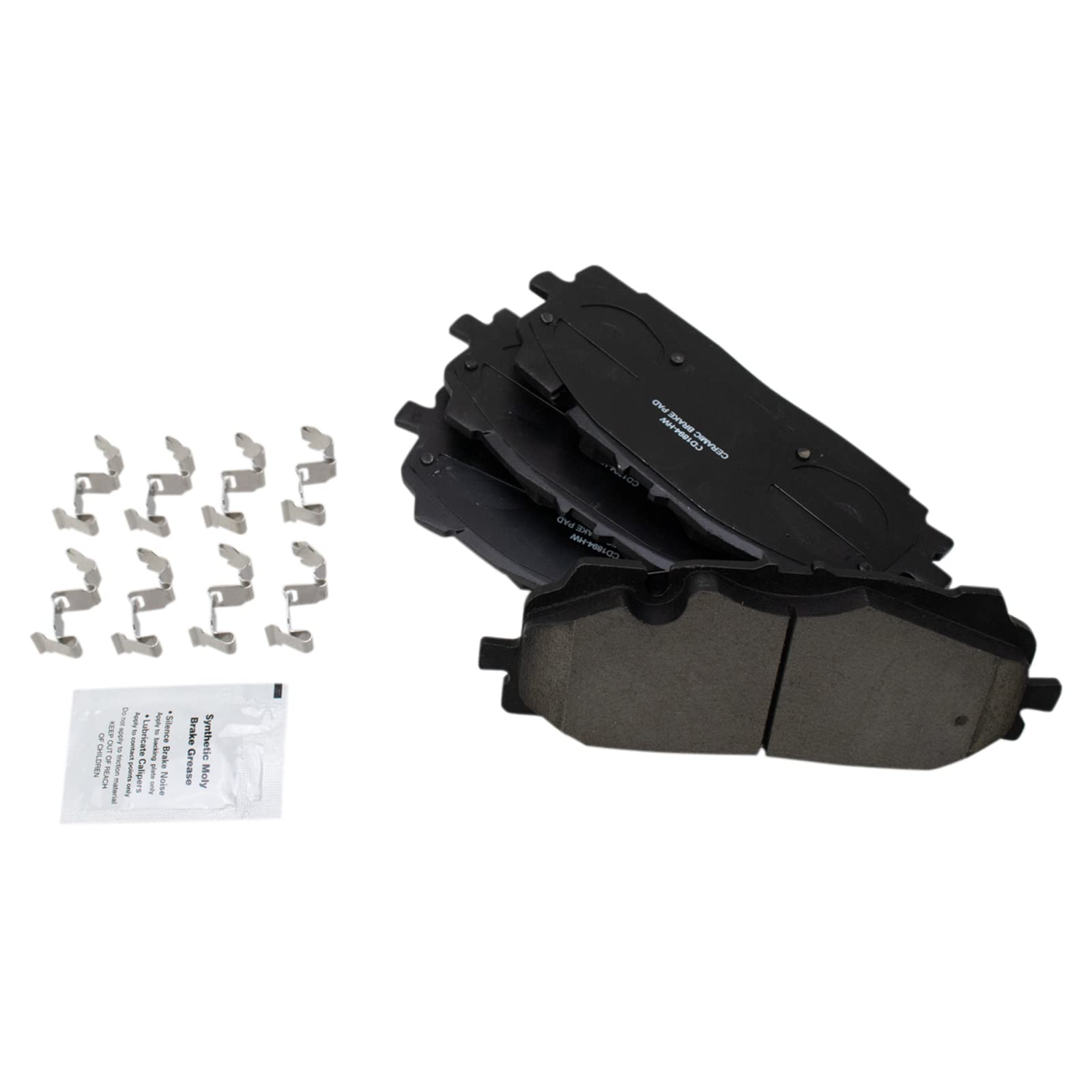 TRQ Front Brake Pads Ceramic Compatible with 2019-2021 Audi A6 Quattro A8 Quattro 2020-2021 Q5 PHEV 2017-2021 Q7 Q8 2018-2021 RS