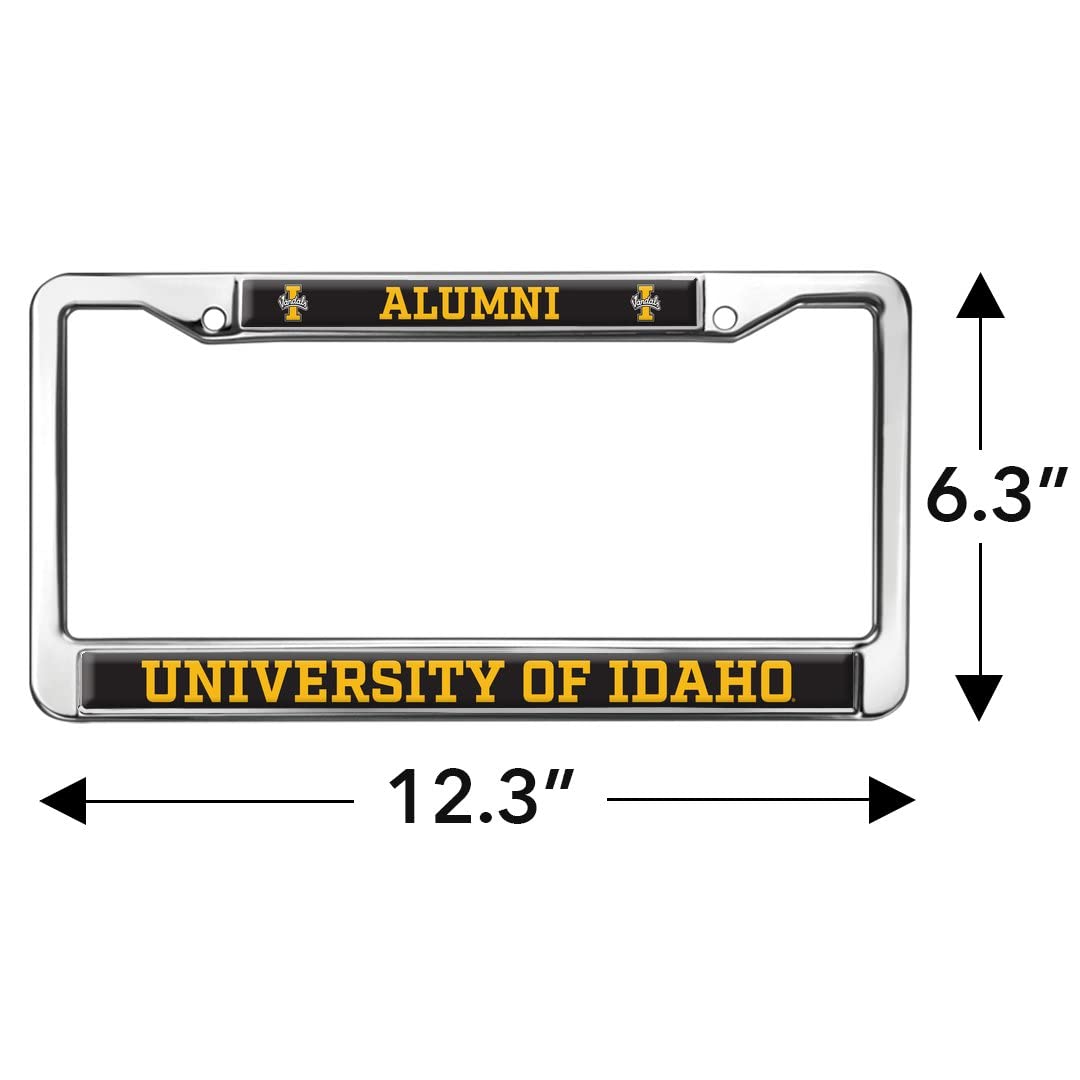 University of Idaho Alumni Logo Full Size Standard License Plate Metal Frame