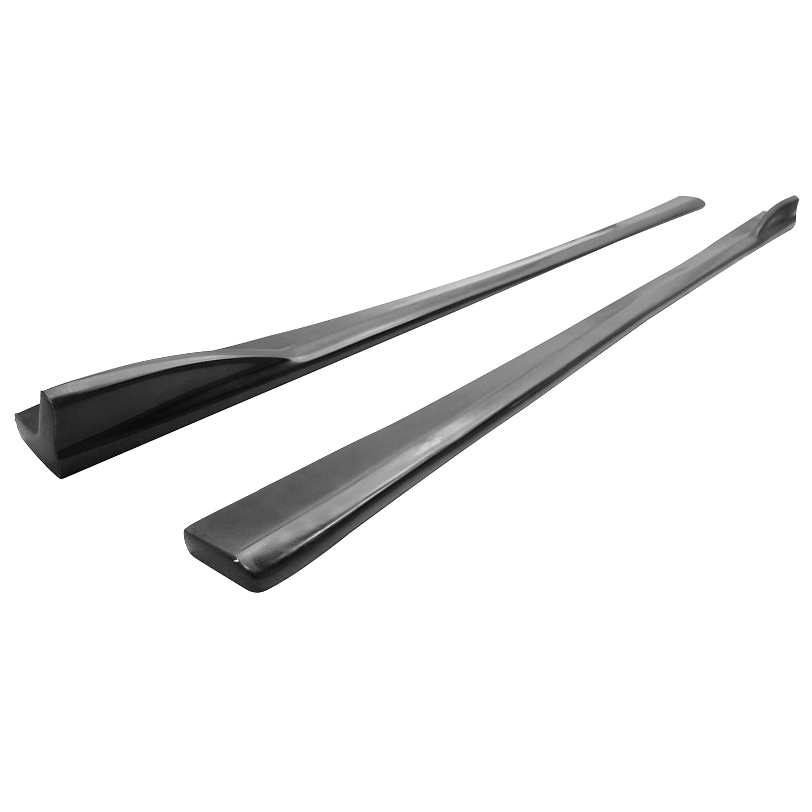 Side Skirts Compatible With 2008-2014 Subaru Impreza Wrx Sti, Black Pu Sideskirt Rocker Moulding Air Dam Chin Diffuser Bumper Li