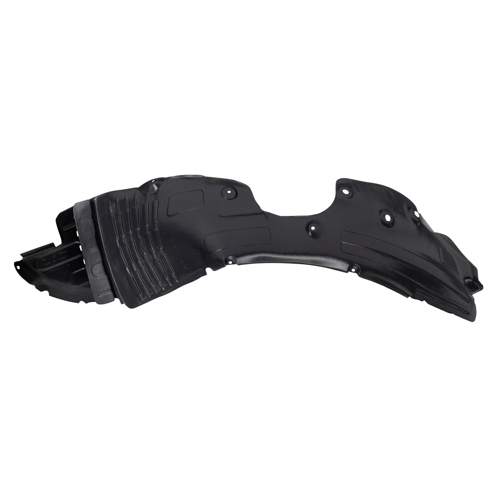 TRQ Inner Fender Liner Set for 2013-2016 Hyundai Santa Fe Sport, Metal, Black, Model BDA12540