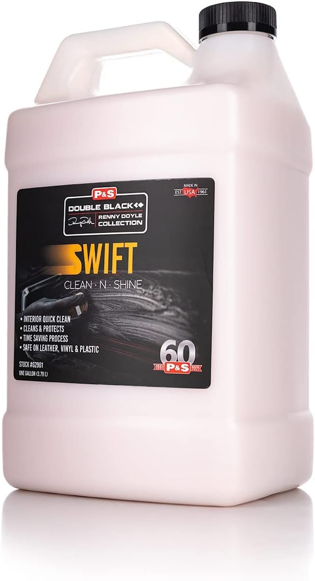 P & S Professional Detail Products Swift Clean & Shine - Interior Cleaner & Protectant for Leather, Vinyl, Plastic - Cleans, Con