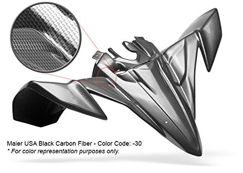 Maier Usa Dominator Scooped Hood Compatible/Replacement For Honda Trx450R - Black Carbon Fiber - 50975-30