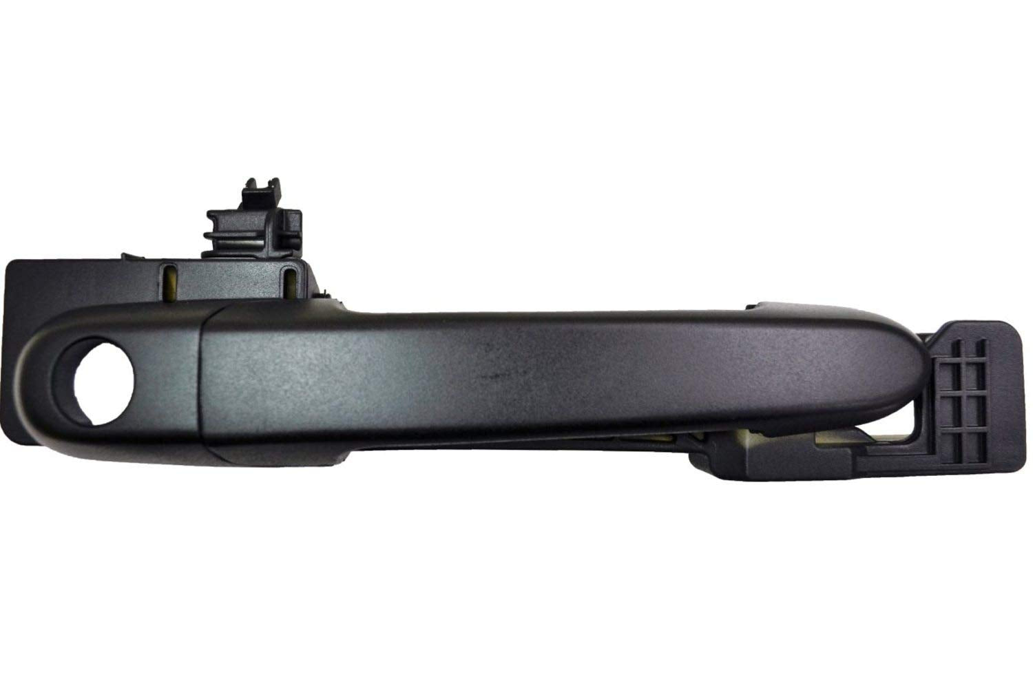 PT Auto Warehouse HY3235AFR  Exterior Outer Outside Door Handle, Textured Black  with base, Front Right Passenger Side