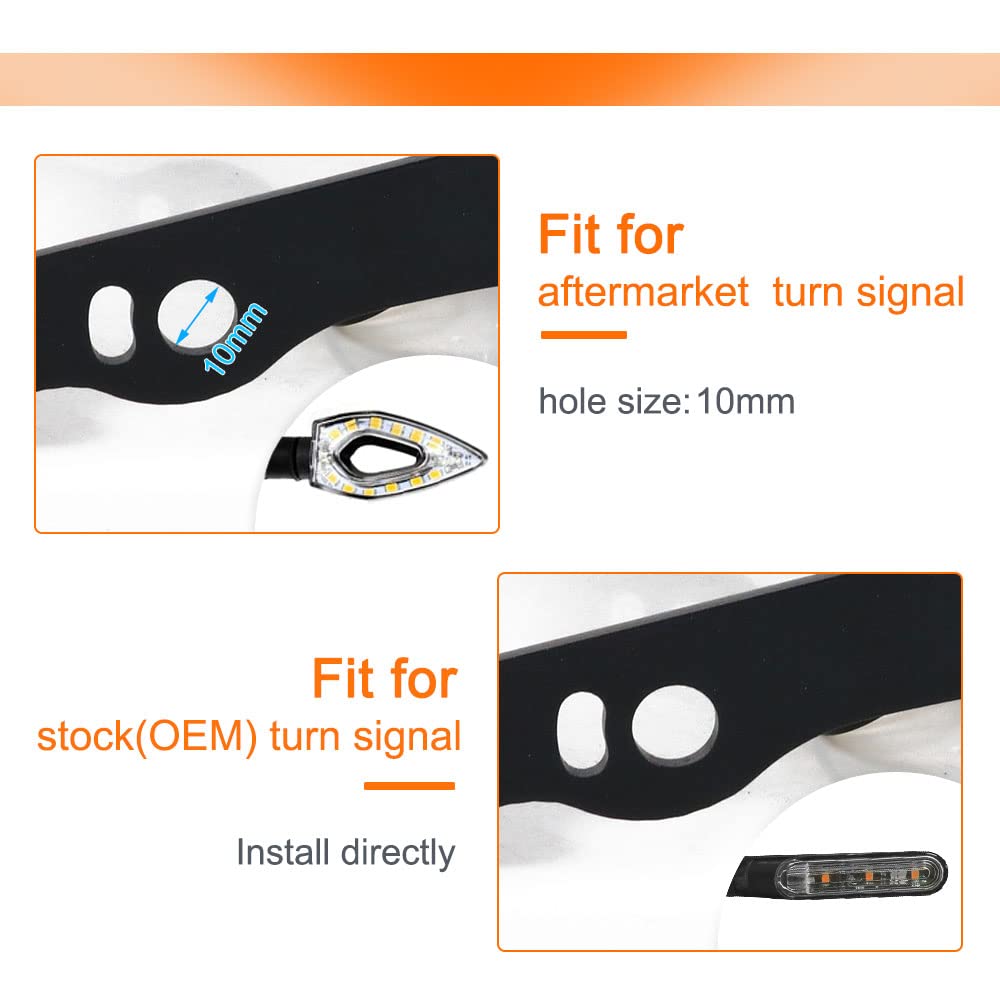 Rearace Motorcycle Fender Eliminator Compatible With Husqvarna Vitpilen/Svartpilen 401 2020-2023, Svartpilen 125/200/250 2020 2021 2022 2023 Tail Tidy