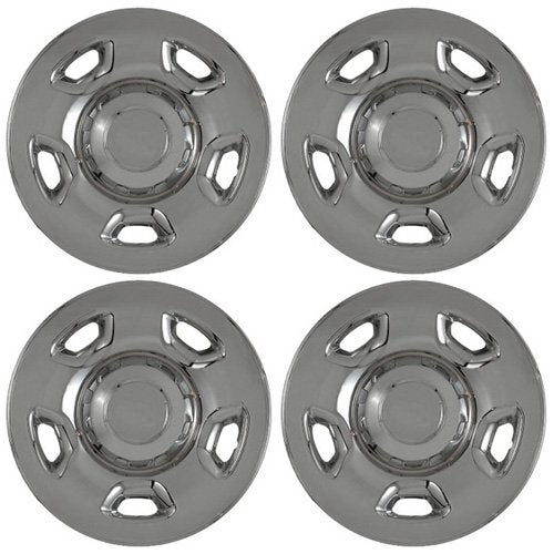 Set Of 4 17 Chrome Hub Cap Wheel Skins W Center: 2004 -2010 Ford F150 17X7 Inch 6 Lug Steel Rim -Aftermarket: Imp/59Xn