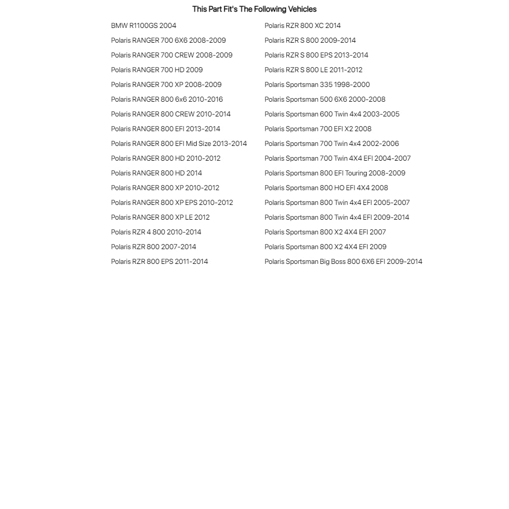 Ngk Resistor Sparkplug Bkr7E For Polaris Sportsman 800 Twin 4X4 Efi 2005-2007